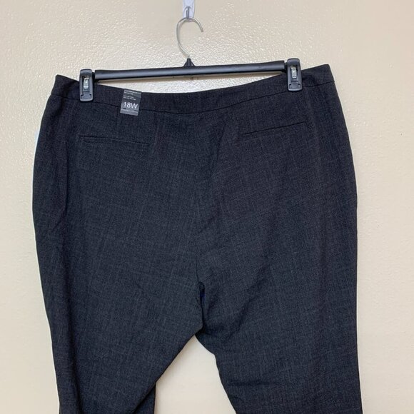 Amanda+Chelsea Womens Low Rise Plus Size Dress Pants Trousers Sz 18W in Charcoal - Picture 7 of 13